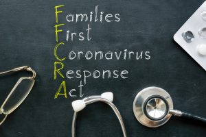 Families First Coronavirus Response Act FFCRA is shown on the photo